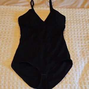 Elegant Black Lace Bodysuit Xl/ 38B-C-D